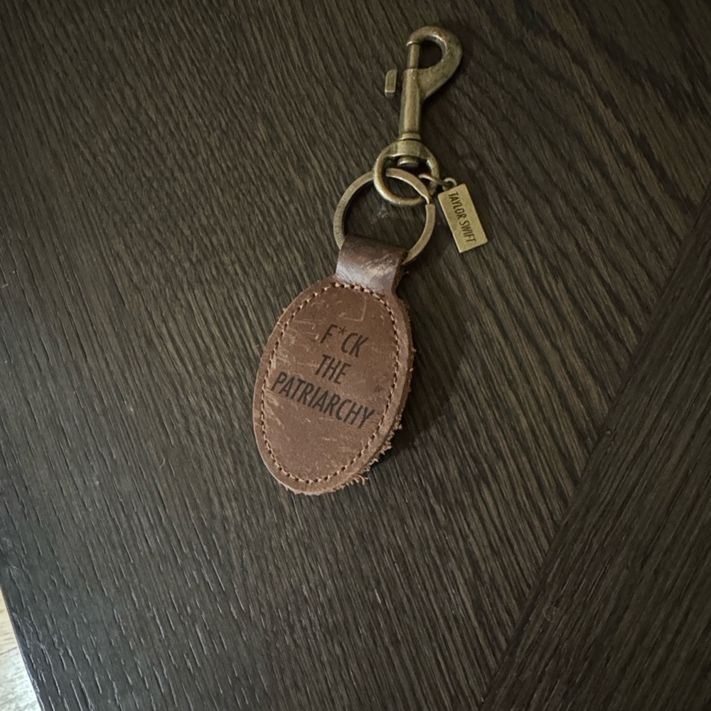 Taylor Swift Brown Leather Keychain